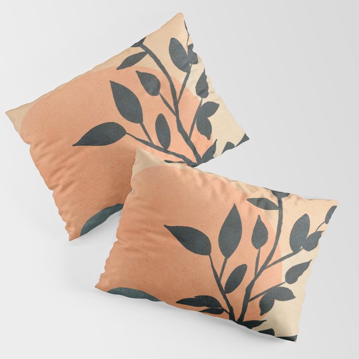 Orange Rising Sun Pillow Sham Gallery Image 1