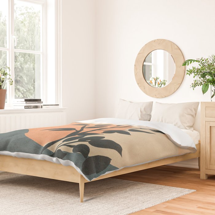 Orange Rising Sun Duvet Cover Gallery Image 2