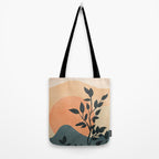 Orange Rising Sun Tote Bag Gallery Image 2