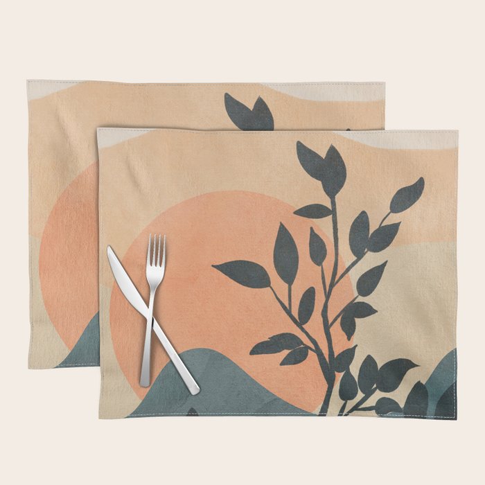 Orange Rising Sun Placemat Gallery Image 1
