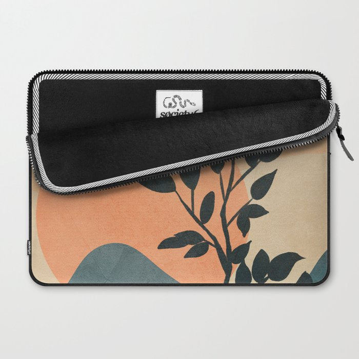 Orange Rising Sun Laptop Sleeve Gallery Image 2