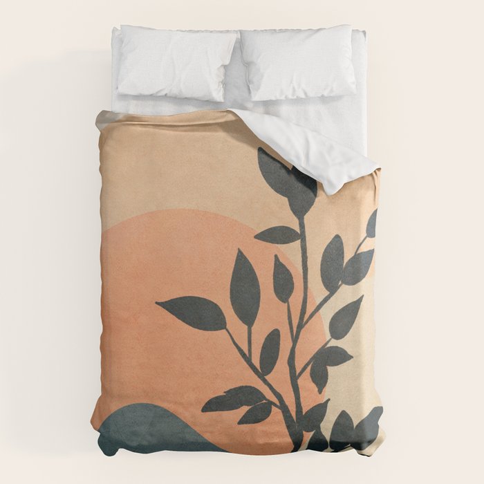 Orange Rising Sun Duvet Cover Gallery Image 1
