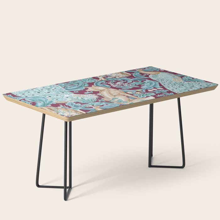 William Morris Forest Compilation Plum Coffee Table Gallery Image 1
