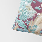 William Morris Forest Compilation Plum Pillow Sham Gallery Image 4