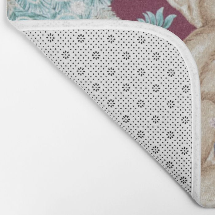 William Morris Forest Compilation Plum Bath Mat Gallery Image 2