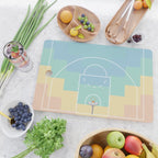 Pastel Colors Basketball Court | Shoot Hoops Streetball  Cutting Board Gallery Image 2
