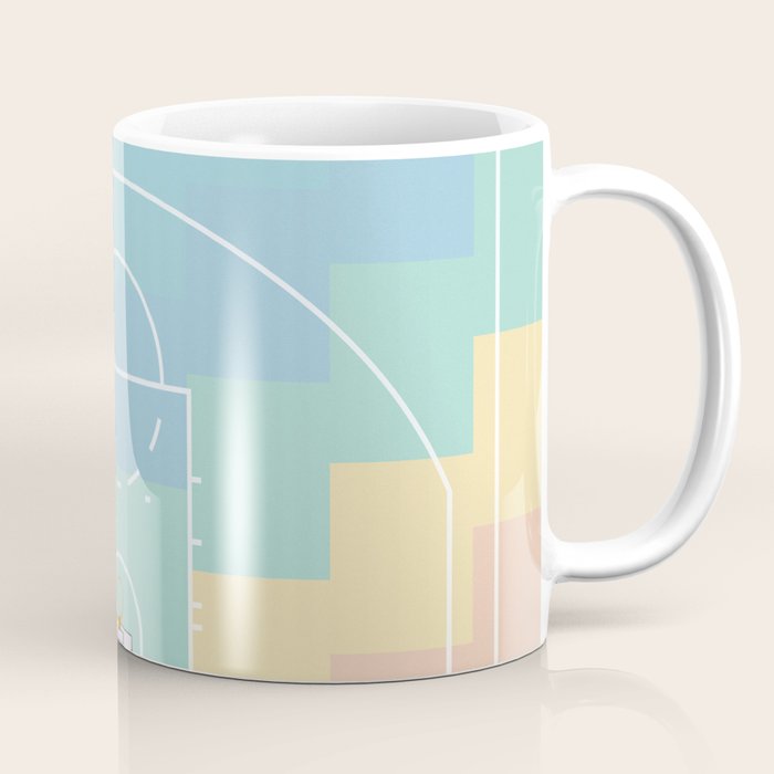 Pastel Colors Basketball Court | Shoot Hoops Streetball  Coffee Mug Gallery Image 1