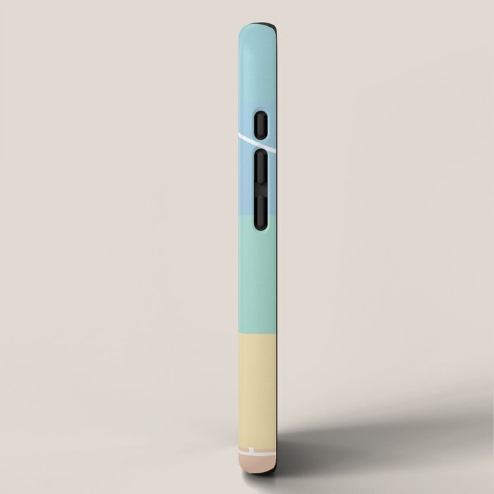 Pastel Colors Basketball Court | Shoot Hoops Streetball  iPhone Case Gallery Image 2