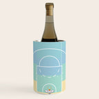 Pastel Colors Basketball Court | Shoot Hoops Streetball  Wine Chiller Gallery Image 1