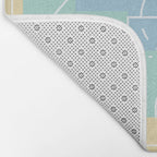 Pastel Colors Basketball Court | Shoot Hoops Streetball  Bath Mat Gallery Image 2