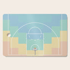 Pastel Colors Basketball Court | Shoot Hoops Streetball  Cutting Board Gallery Image 1