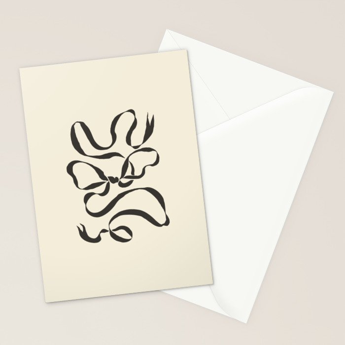 Bow ribbon 02 Stationery Card Gallery Image 2