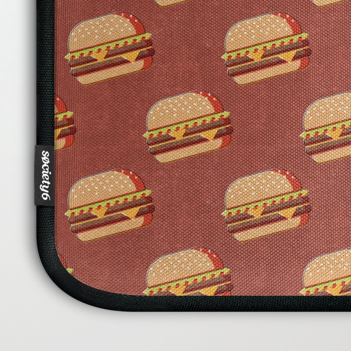 FAST FOOD / Burger - pattern Laptop Sleeve Gallery Image 3
