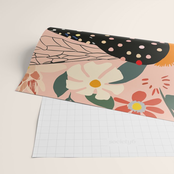 Floral Buzz Wrapping Paper Gallery Image 2