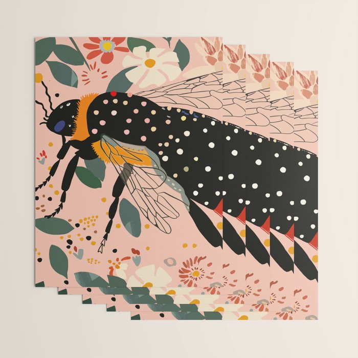 Floral Buzz Wrapping Paper Gallery Image 3