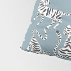 Tiger Collection - White on Blue Pillow Sham Gallery Image 4
