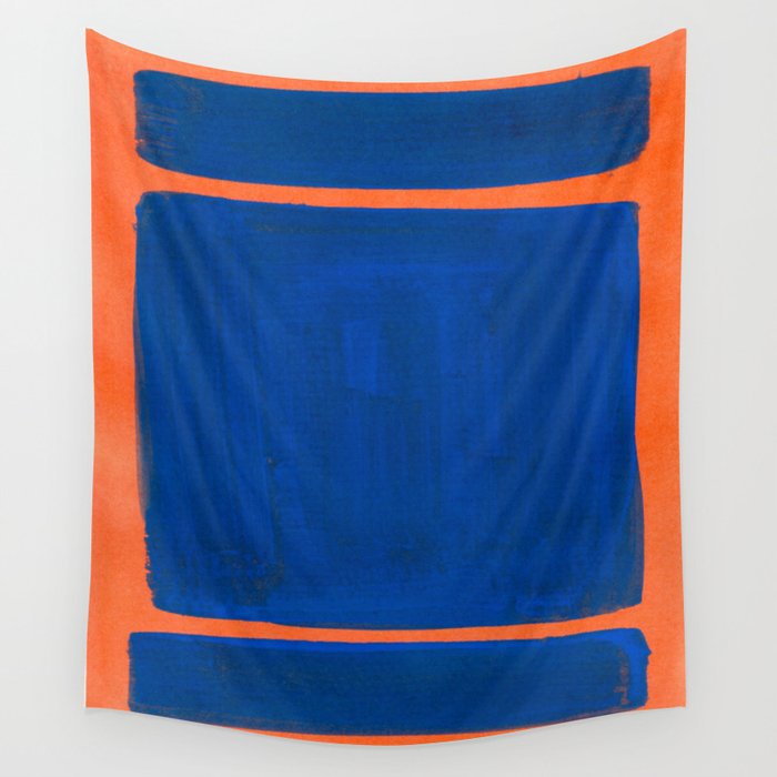 Colourful Field Orange And Blue Wall Tapestry Gallery Image 4