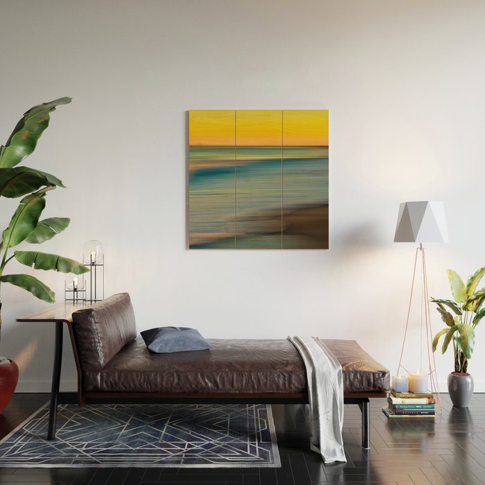 Beach Sunset Love Wood Wall Art Gallery Image 2