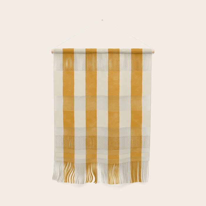 Cabana Stripe - marigold & cream Wall Hanging Gallery Image 1