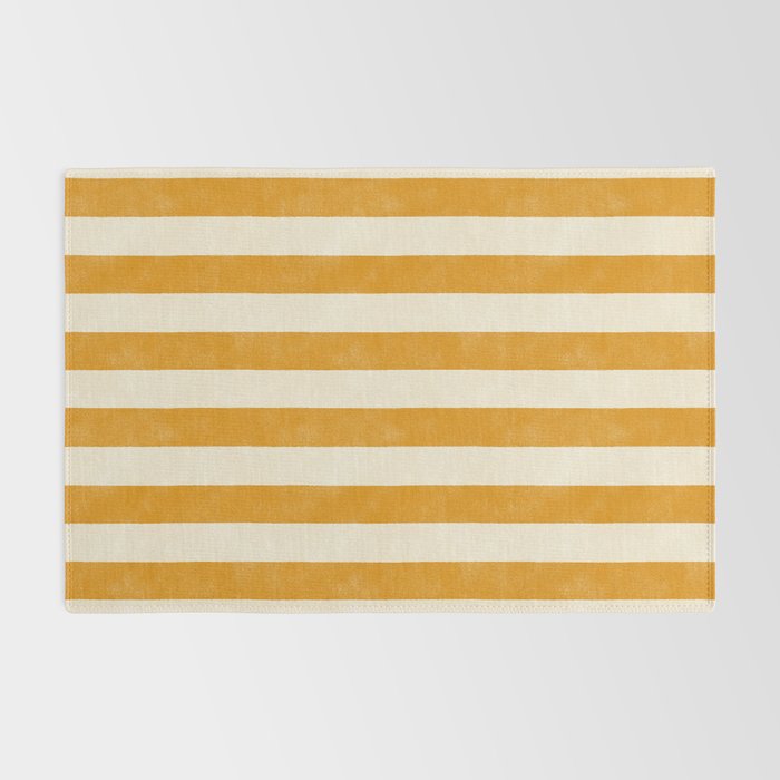 Cabana Stripe - marigold & cream Rug Gallery Image 2
