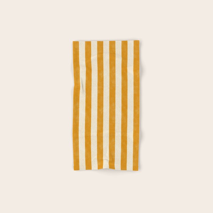 Cabana Stripe - marigold & cream Bath Towel Gallery Image 1