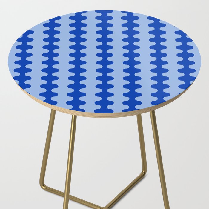 Blue Ogee A-Go-Go Retro Pop Pattern Cobalt Sky Side Table Gallery Image 2