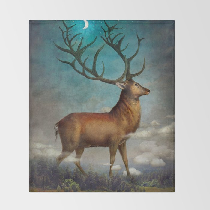 King of the Night Throw Blanket Gallery Image 2