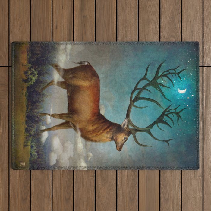 King of the Night Outdoor Rug Gallery Image 1