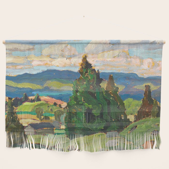 Canadian Landscape Franklin Carmichael Art Nouveau Post-Impressionism Wall Hanging Gallery Image 1