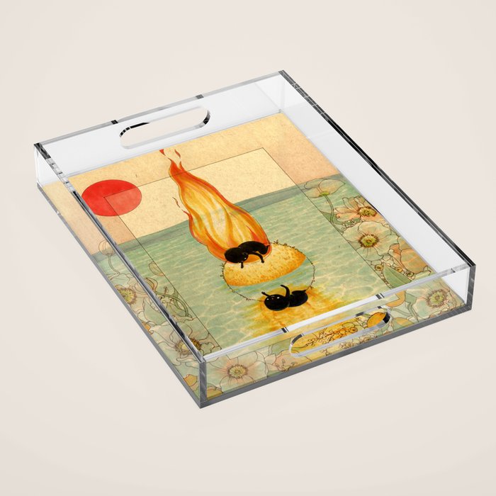Burning Acrylic Tray Gallery Image 1
