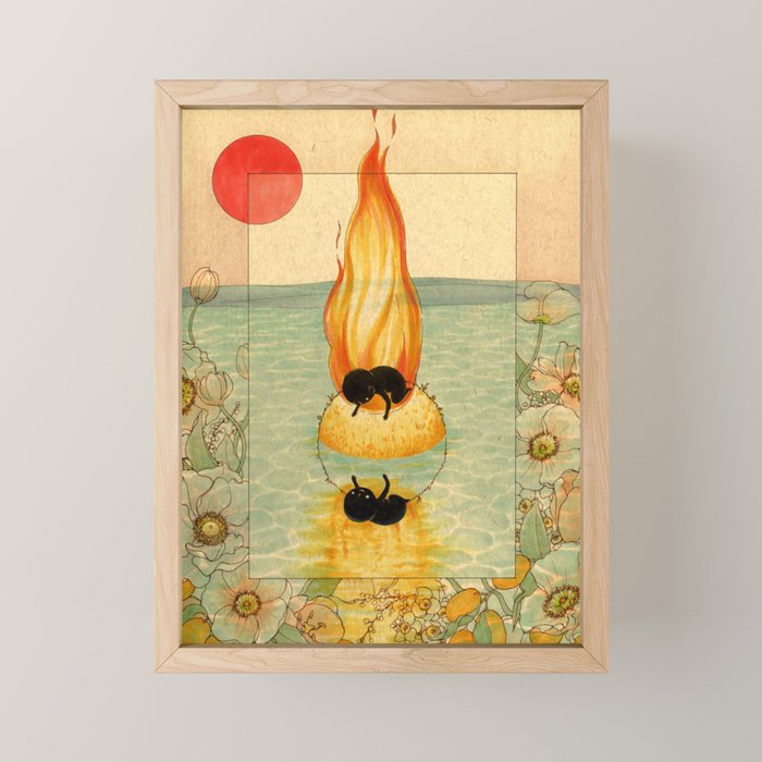 Burning Mini Art Print Gallery Image 1