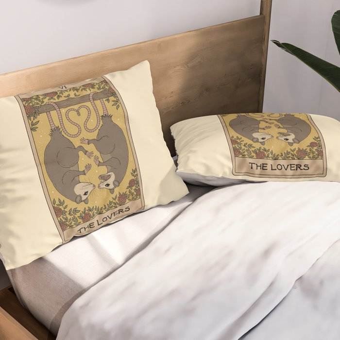The Lovers - Possum Tarot Pillow Sham Gallery Image 2