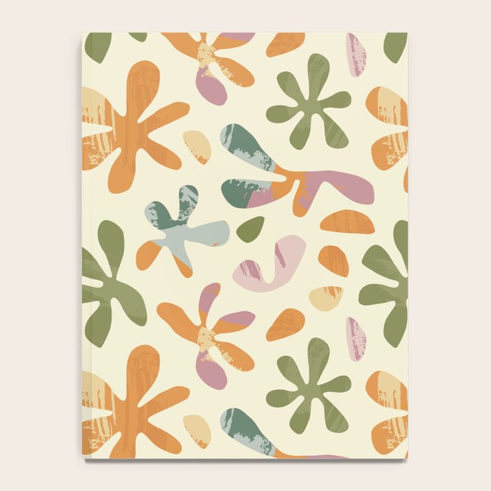 Colorful abstract flower art pattern Notebook Gallery Image 4