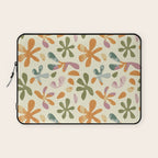 Colorful abstract flower art pattern Laptop Sleeve Gallery Image 1