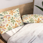 Colorful abstract flower art pattern Pillow Sham Gallery Image 2