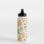 Colorful abstract flower art pattern Water Bottle Gallery Image 3