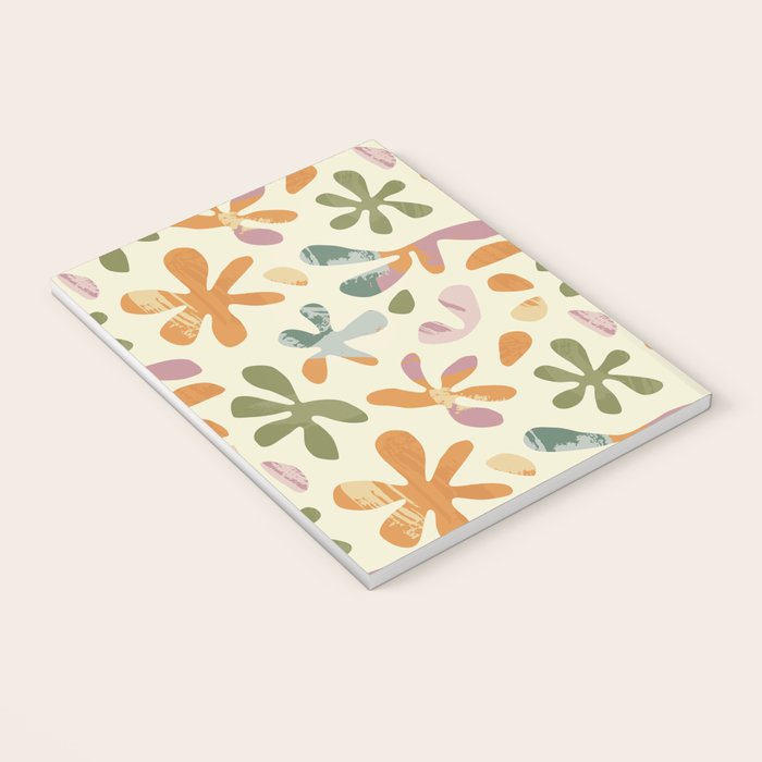 Colorful abstract flower art pattern Notebook Gallery Image 3