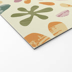 Colorful abstract flower art pattern Welcome Mat Gallery Image 2