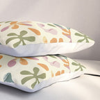 Colorful abstract flower art pattern Pillow Sham Gallery Image 3