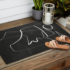 Abstract line art 6/2 Outdoor Rug Gallery Image 2