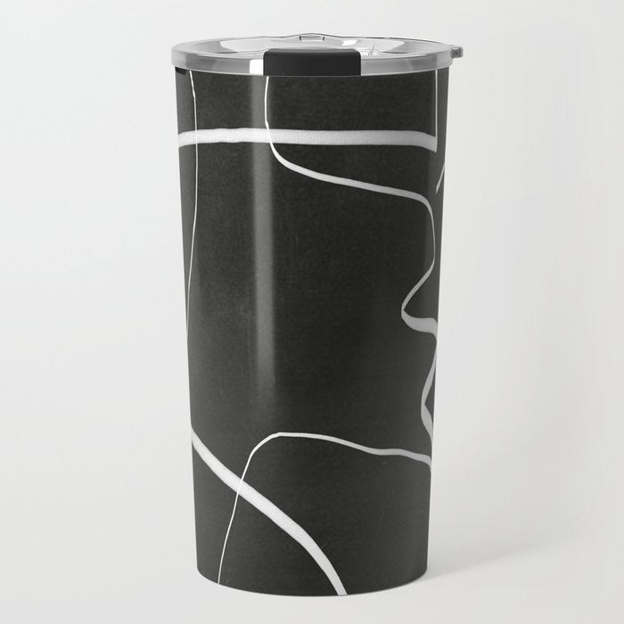 Abstract line art 6/2 Travel Mug Gallery Image 1