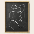 Abstract line art 6/2 Serving Tray Gallery Image 1