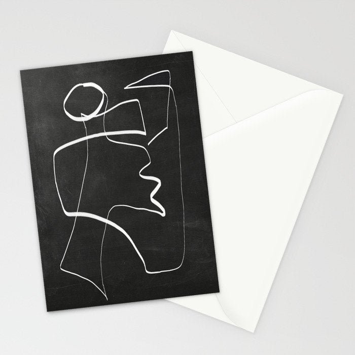 Abstract line art 6/2 Stationery Card Gallery Image 2