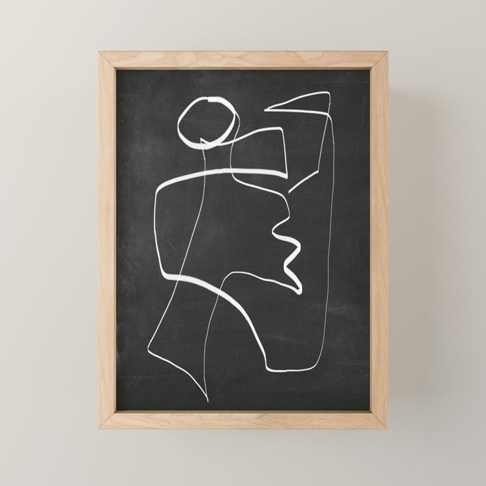 Abstract line art 6/2 Mini Art Print Gallery Image 1