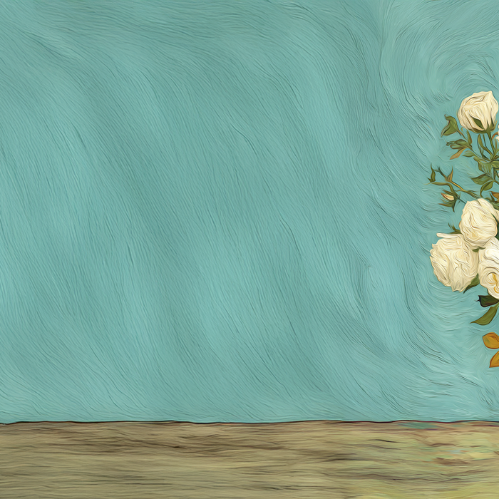 White Roses in Blue Vase Coffee Mug Gallery Image 2