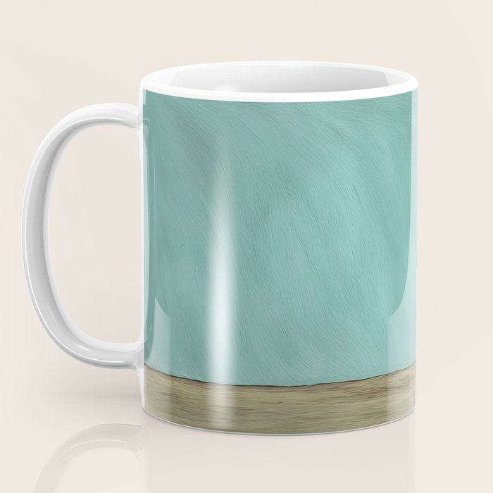 White Roses in Blue Vase Coffee Mug Gallery Image 3