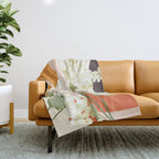 Colorful Flower Design 4 Throw Blanket Gallery Image 1