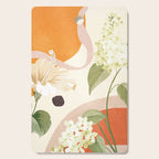 Colorful Flower Design 4 Cutting Board Gallery Image 1