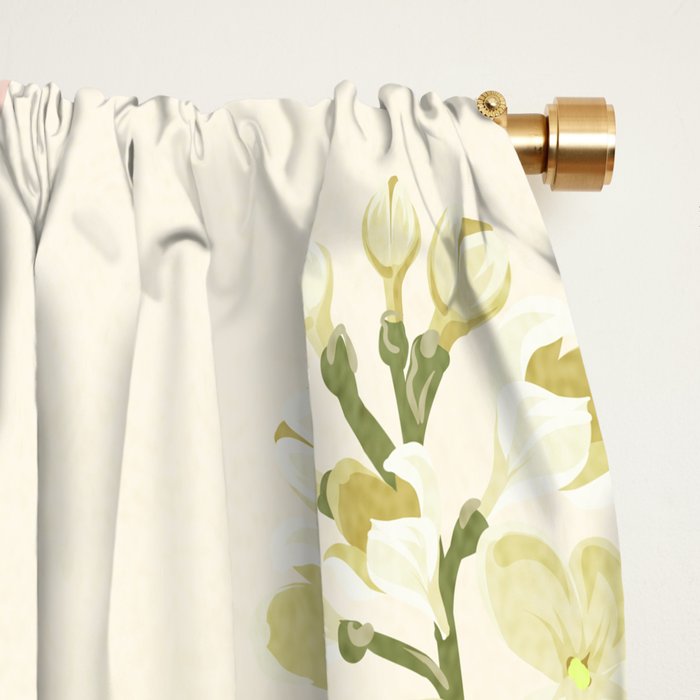 Colorful Flower Design 4 Window Curtain Gallery Image 2