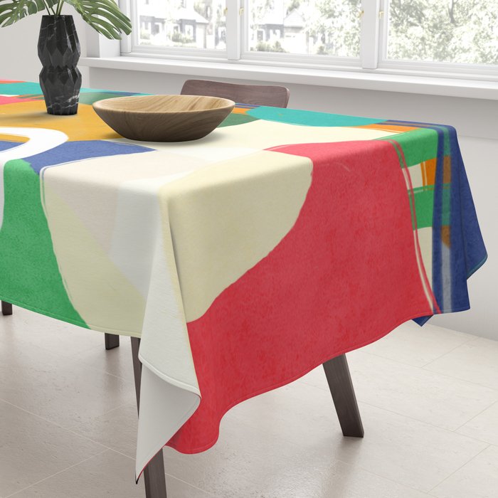 Modern Abstract Shape 02 Tablecloth Gallery Image 3
